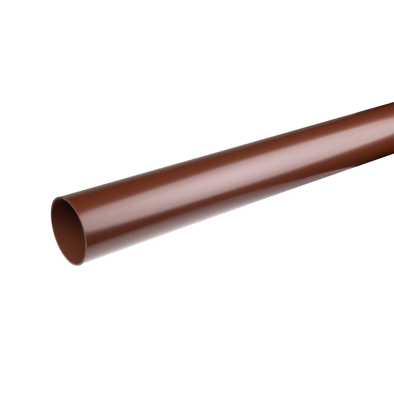 Nedløbsrør PVC Ø110 mm brun 6 m