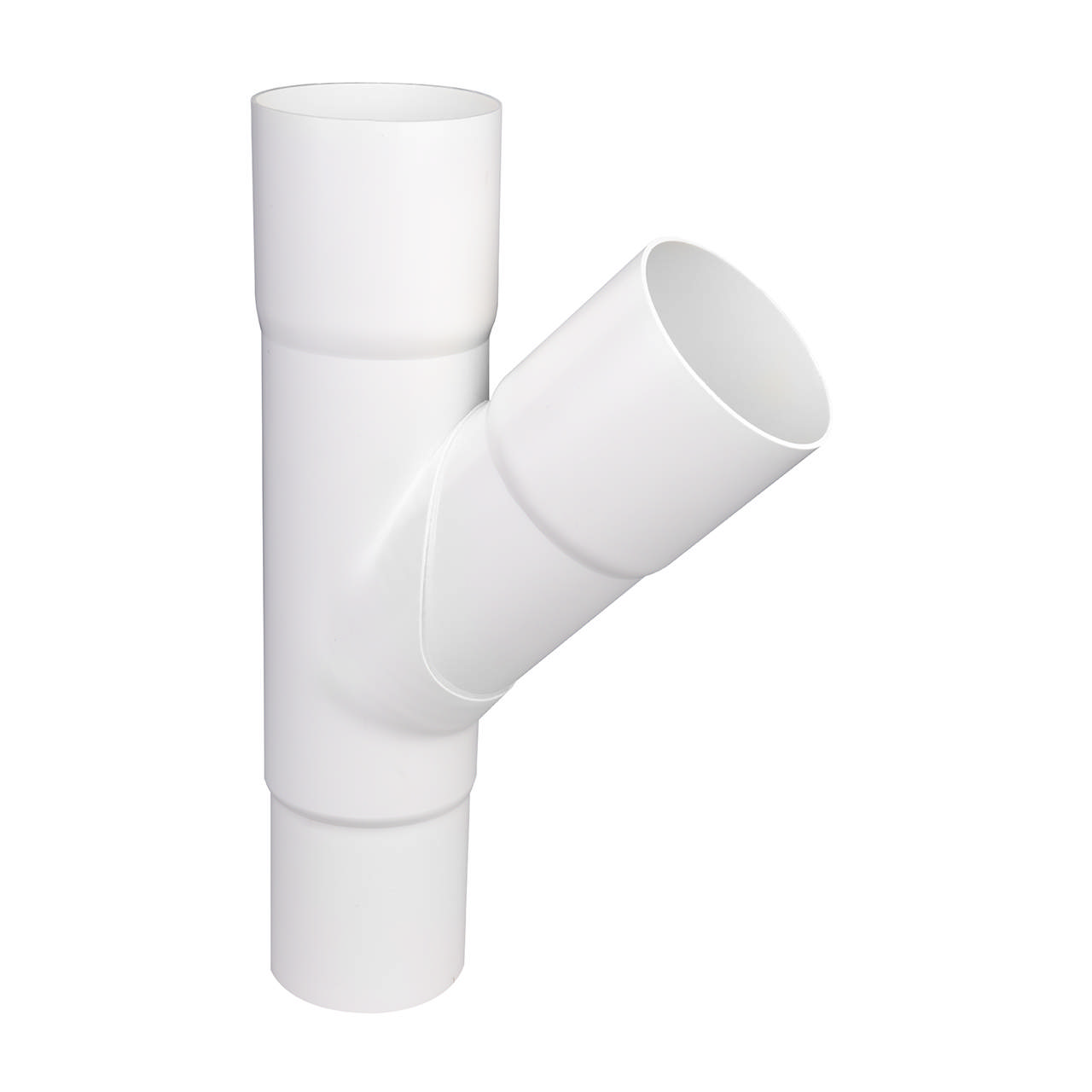 Grenrør PVC 75/75 45° hvid