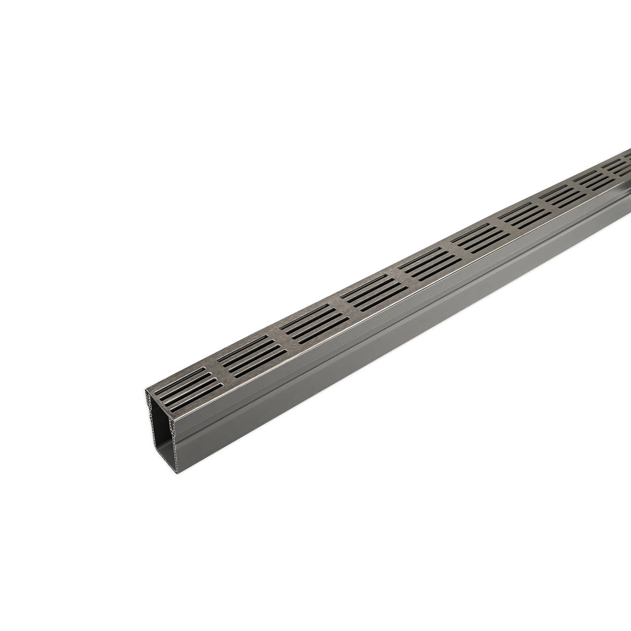 SlimLine Dræn m/rist 1m r.-fri stål